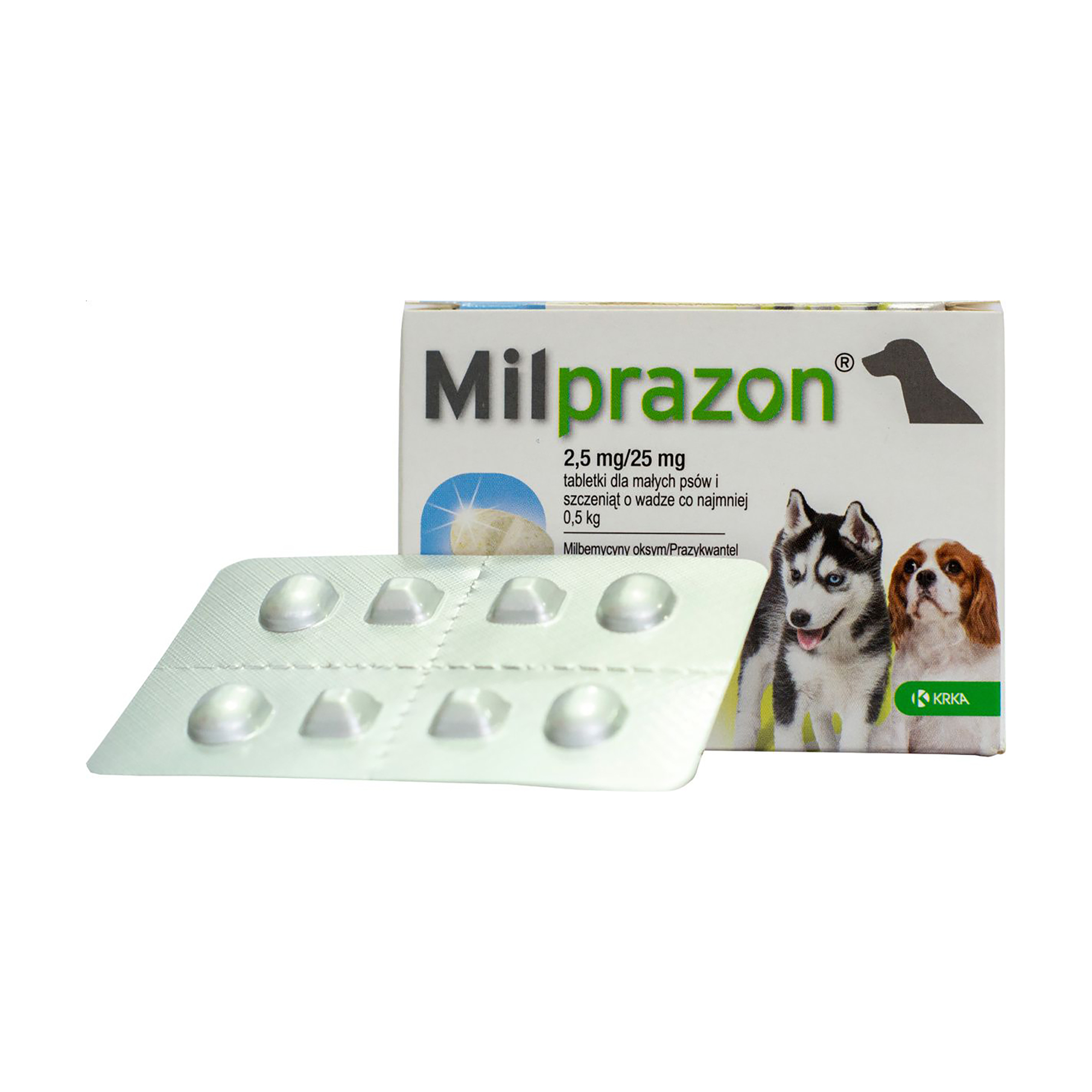 Таблетки для собак KRKA Milprazon 2.5-25 мг, проти глистів, 4 шт